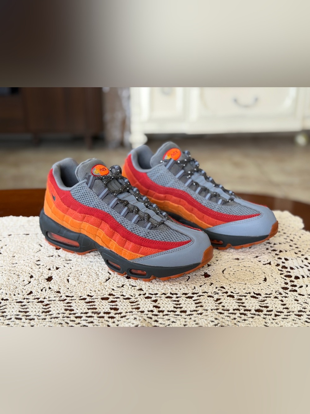 Nike Air Max 95 PRM Solar Red FZ4125-060 Men’s Size 8.5 New With Box NIB